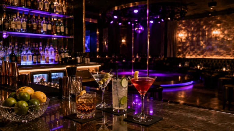 Full Bar Service at a Gentlemens Club